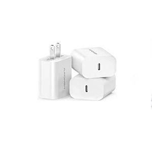 3Pack 20w usb c charger, iphone fast charger, power delivery 3.0 fast charger